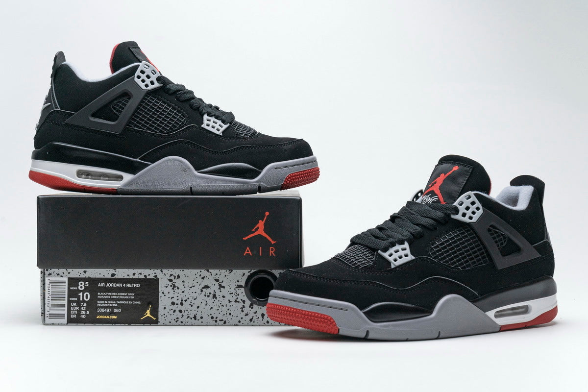 Nike Air Jordan 4 Retro Bred 2019 Reps Sneaker 308497-060 2