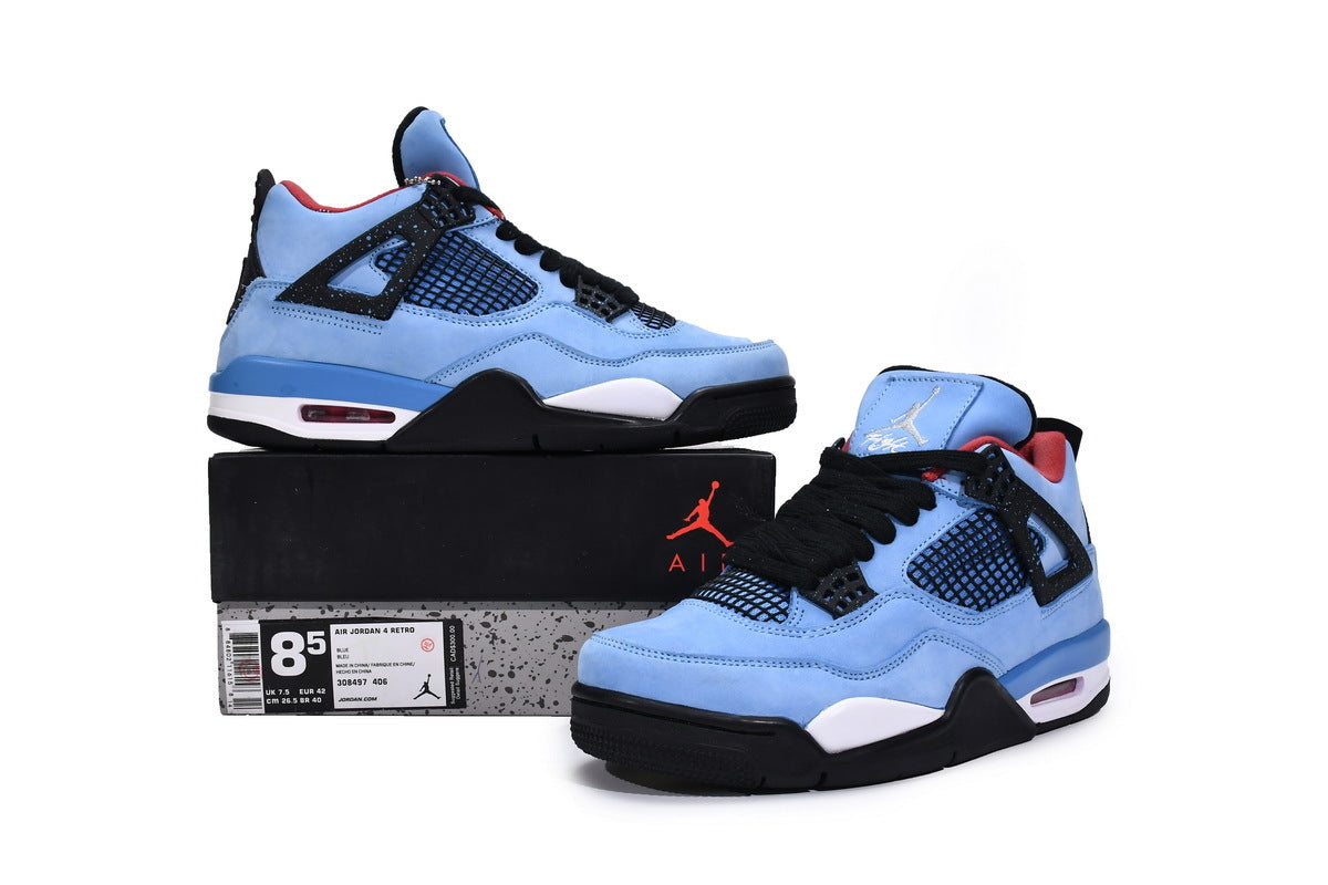 Travis scott x Air Jordan 4 Retro Cactus Jack Reps Sneakers 308497-406 2