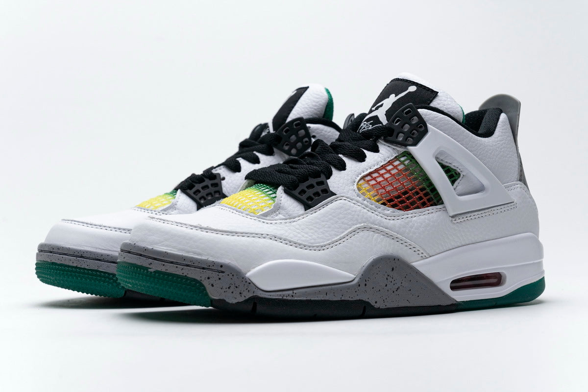 Rsnow Air Jordan 4 Retro Lucid Green Rasta AQ9129-100 2