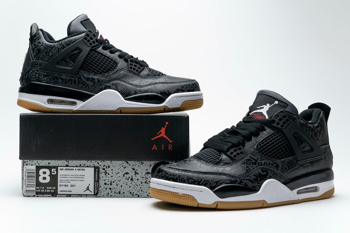 Air Jordan 4 Retro Laser Black Gum Reps Sneaker CI1184-001 2