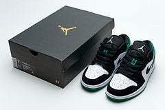 Air Jordan 1 Low White Black Mystic Green Reps Sneakers 553558-113 2