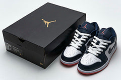 Air Jordan 1 Low Obsidian Ember Glow Reps Sneaker 553558-481 2