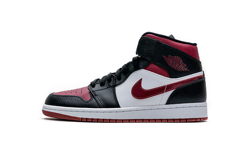 Air Jordan 1 Mid Bred Toe White GS Reps Sneakers 554724-066