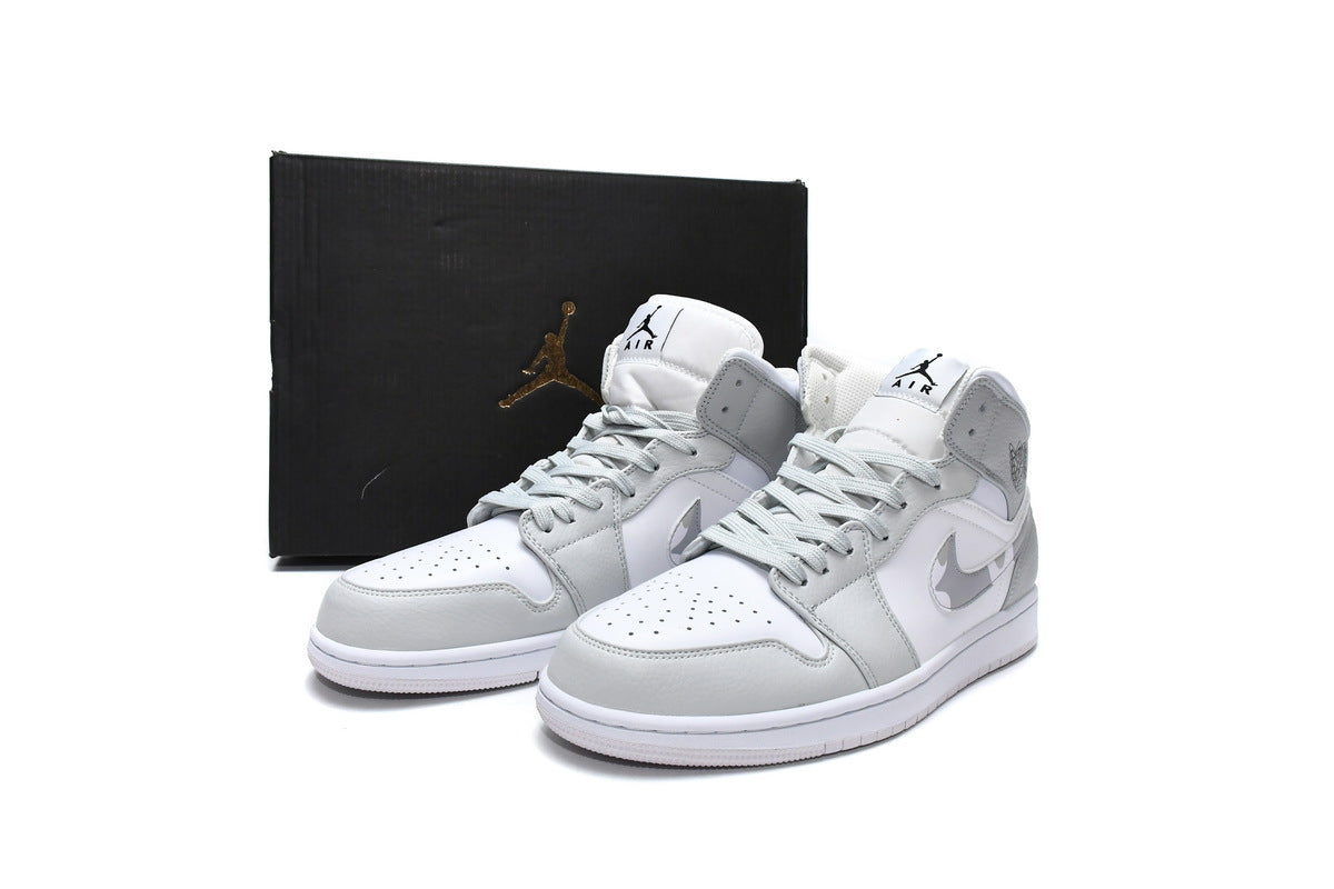 Jordan 1 Mid Camo Grey Reps Sneakers DC9035-100 2