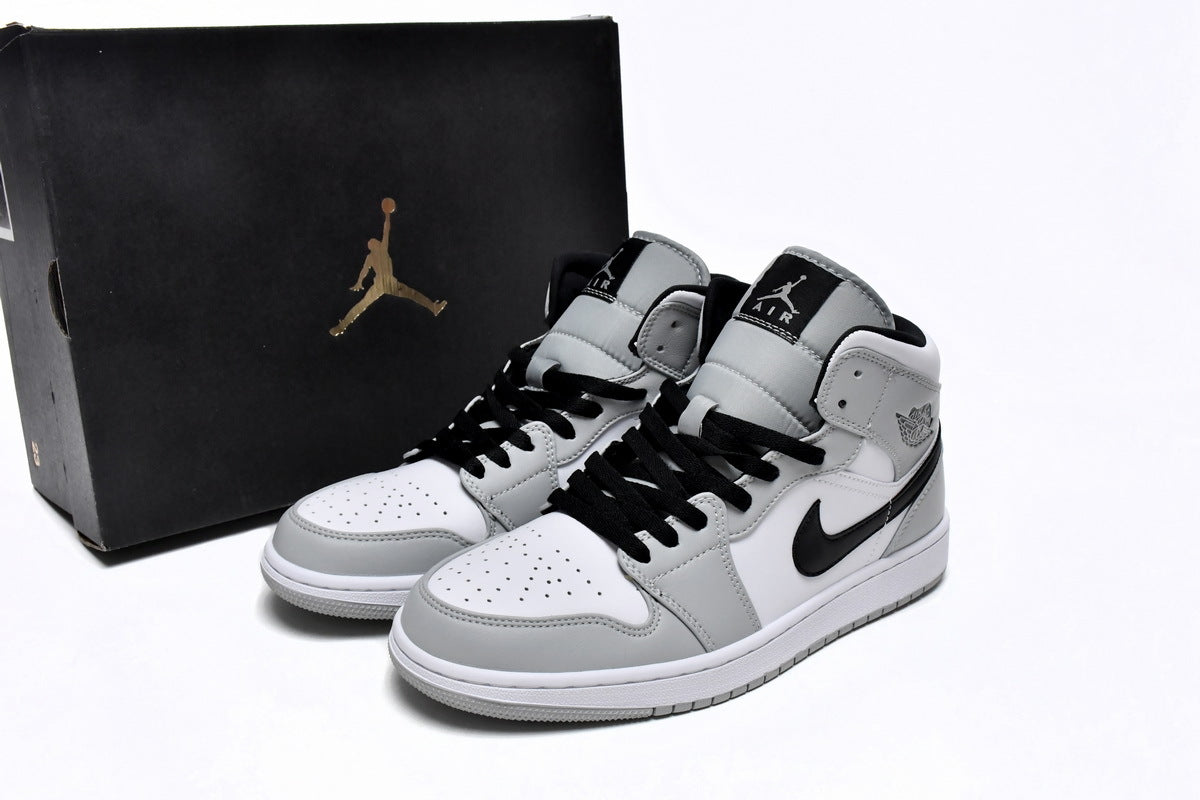 Jordan 1 Mid Light Smoke Grey Reps Sneakers 554724-092 2