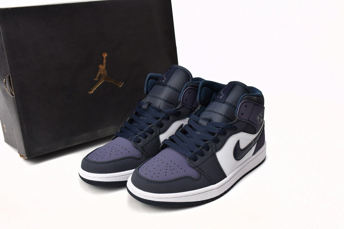Air Jordan 1 Mid Sanded Purple Reps Sneakers 554724-445 2