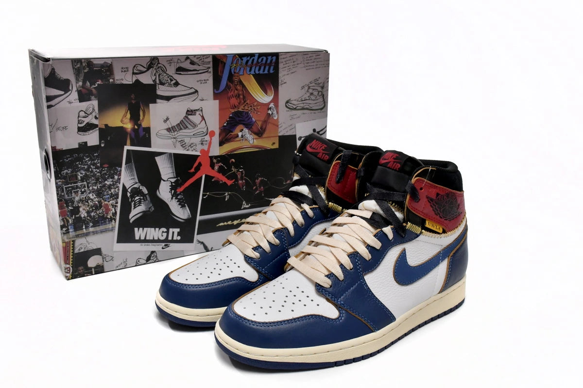 Air Jordan 1 Union Blue Toe Reps Sneakers BV1300-146 2