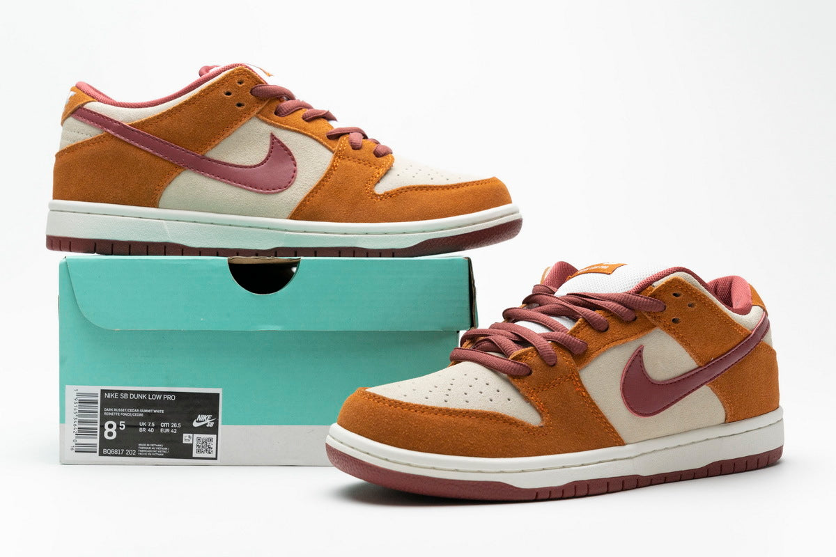 Nike SB Dunk Low Pro Dark Russet Cedar Reps Sneaker BQ6817-202 2