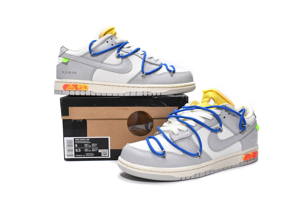 Nike Dunk Low Off White Lot 10 Reps Sneaker DM1602-112