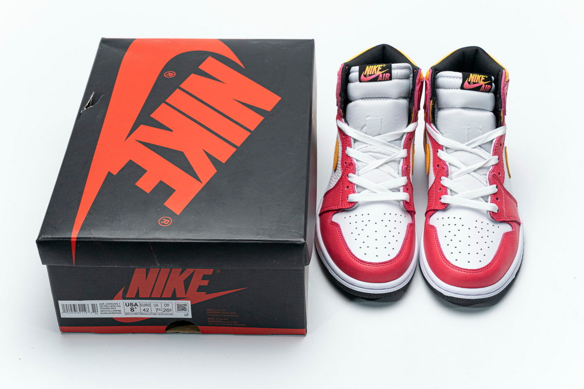 Air Jordan 1 Retro High OG Light Fusion Red Reps Sneakers 555088-603 2