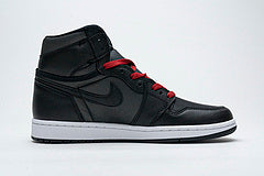 Air Jordan 1 Retro High Black Satin Gym Red Reps Sneaker 555088-060 2