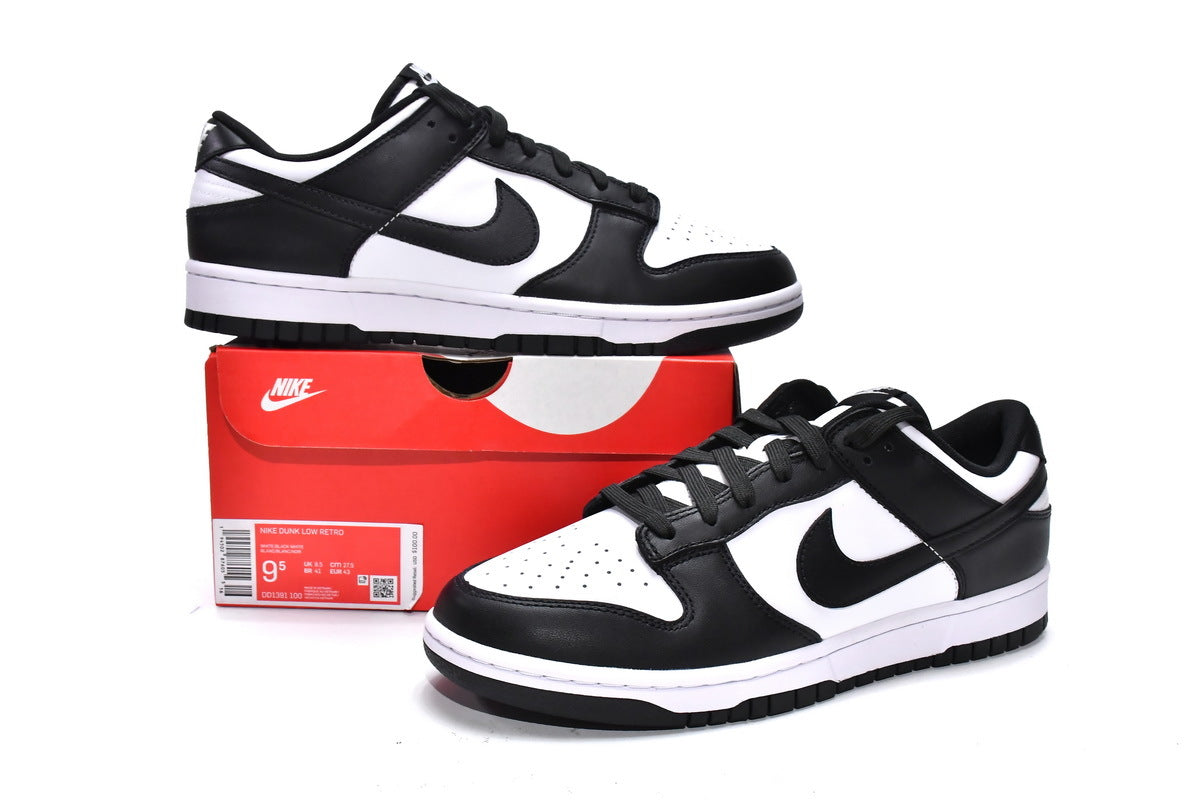 Nike SB Dunk Low Black and White 2021 Reps Sneakers DD1391-100 2