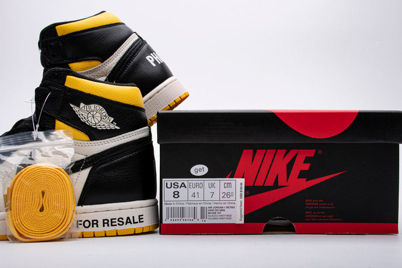 Air Jordan 1 Retro High Not for Resale Varsity Maize Reps Sneaker 861428-107 2