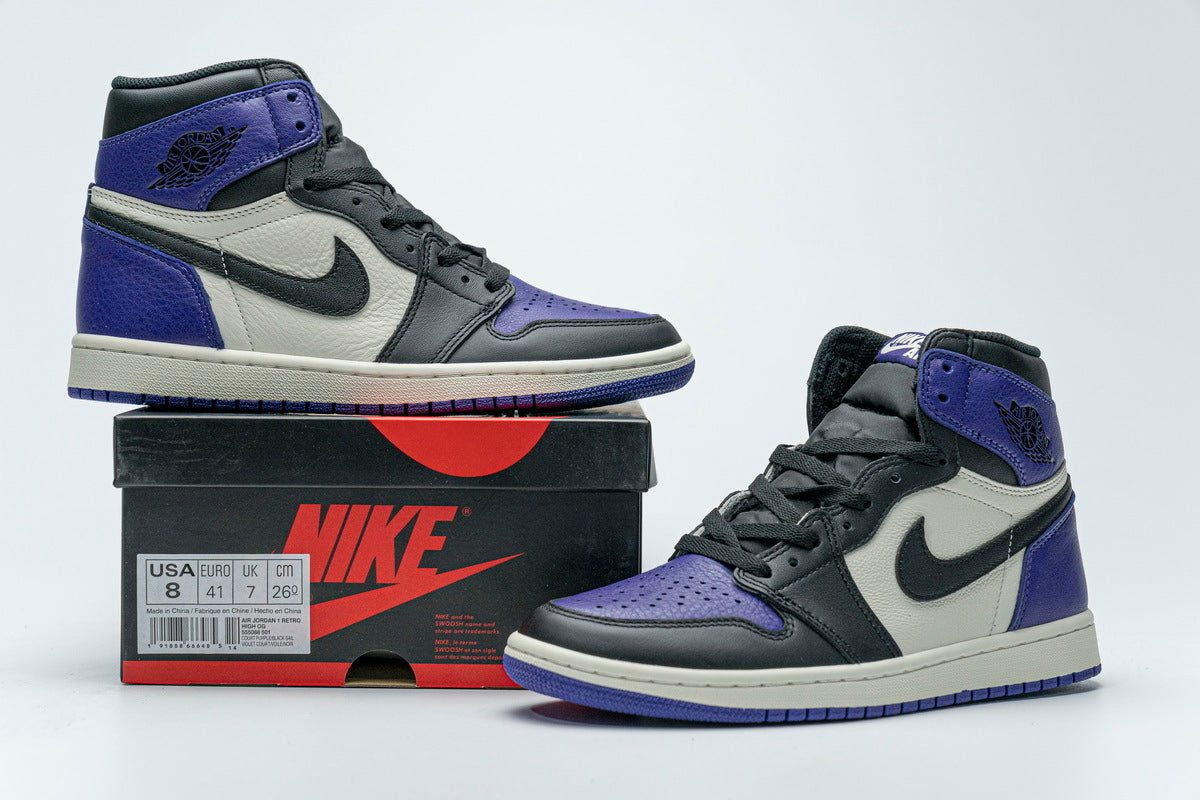 Air Jordan 1 Retro High OG Court Purple Reps Sneaker 555088-501 2