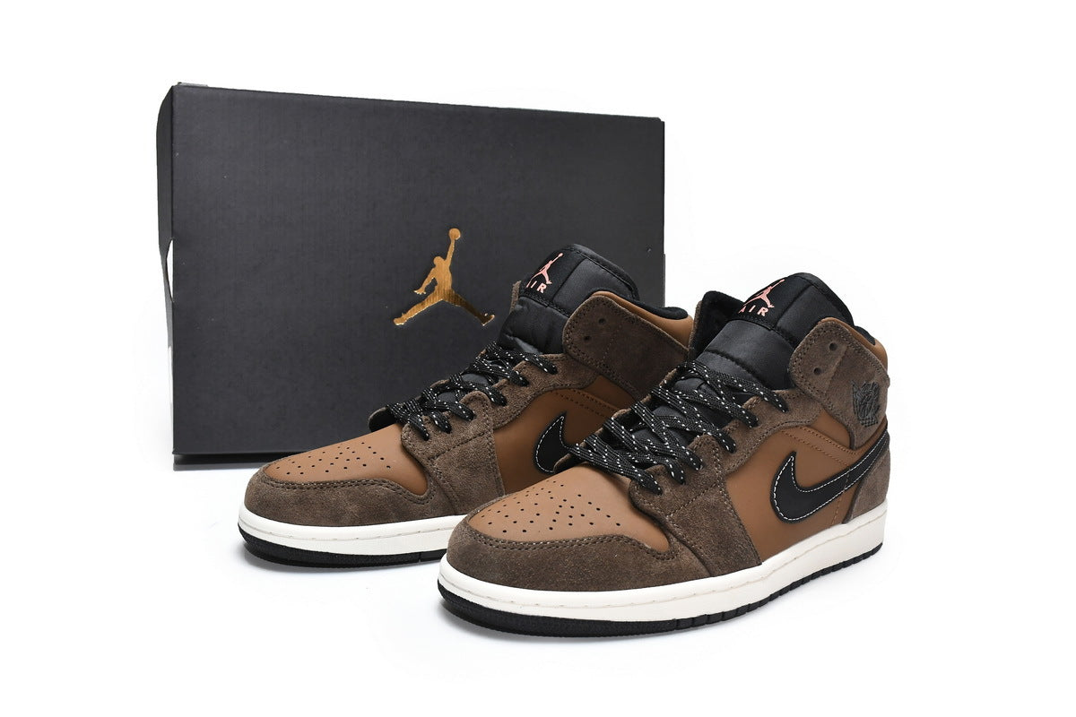 Air Jordan 1 Mid SE Dark Chocolate Reps Sneaker DC7294-200 2