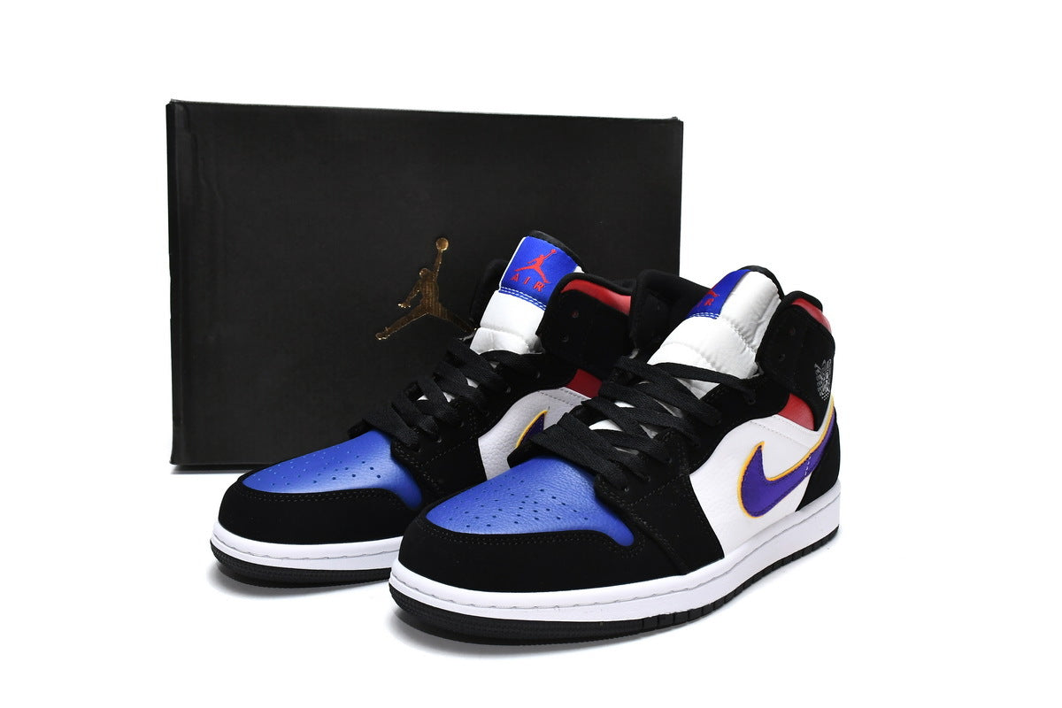 Nike Air Jordan 1 Mid Lakers Top 3 Reps Sneaker 852542-005 2