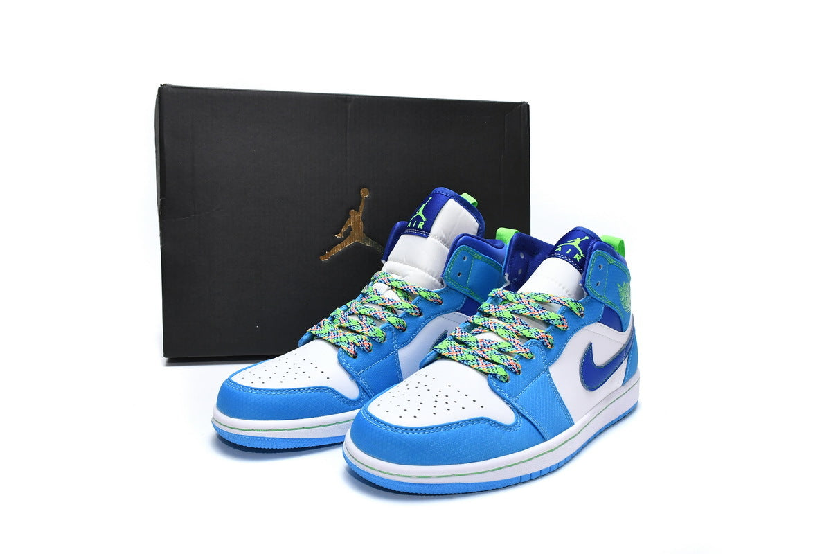Air Jordan 1 Mid SE Sprite Blue (GS) Reps Sneaker DA8010-400 2