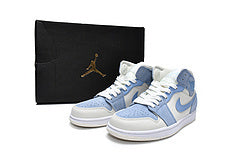 Air Jordan 1 Mid Mixed Textures Blue Reps Sneaker DA4666-100 2