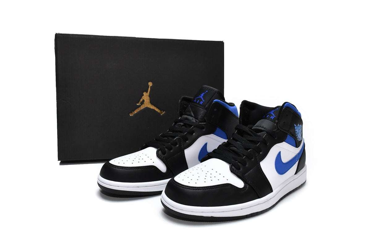 Air Jordan 1 Mid Racer Blue Reps Sneaker 554724-140 2