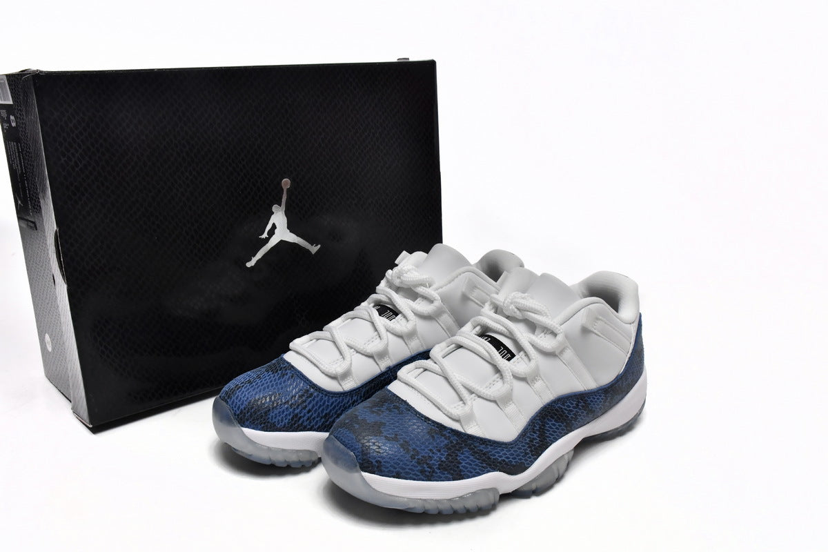 Jordan 11 Navy Snakeskin Reps Sneakers CD6846-102 2