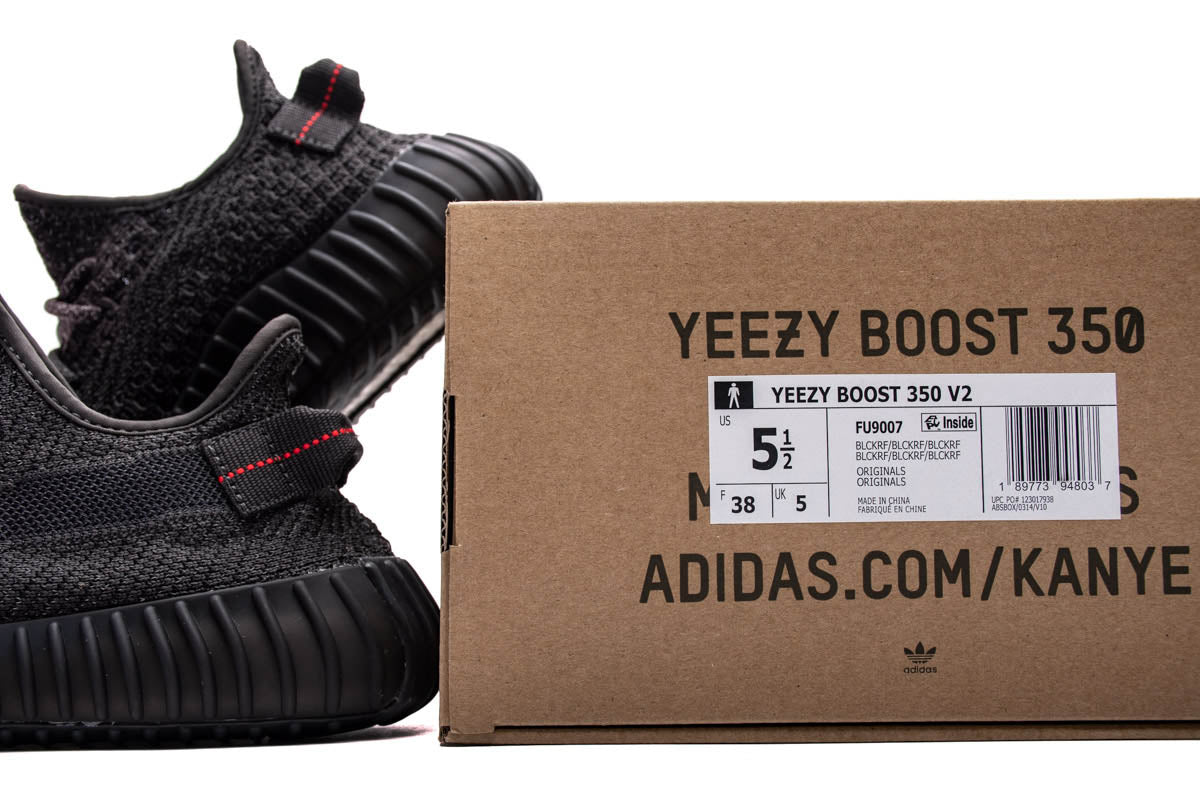 adidas Yeezy Boost 350 V2 Static Black Reflective Reps Sneaker FU9007