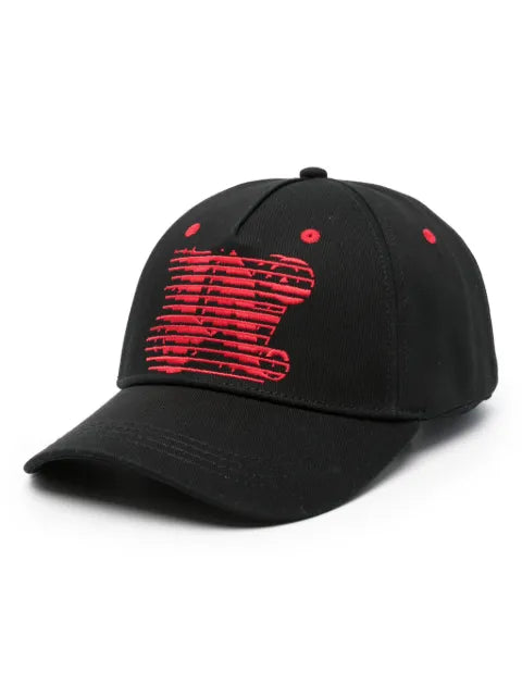 Palm Angels Racing Baseballkappe mit Monogramm-Stickerei