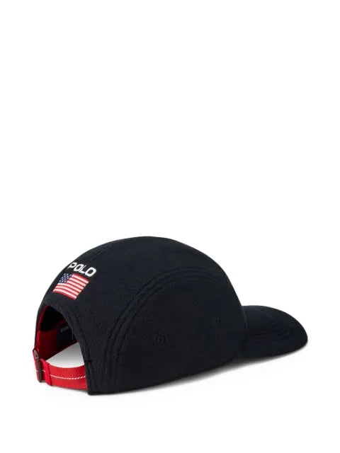 Polo Ralph Lauren Fleece-Baseballkappe mit USA-Applikation
