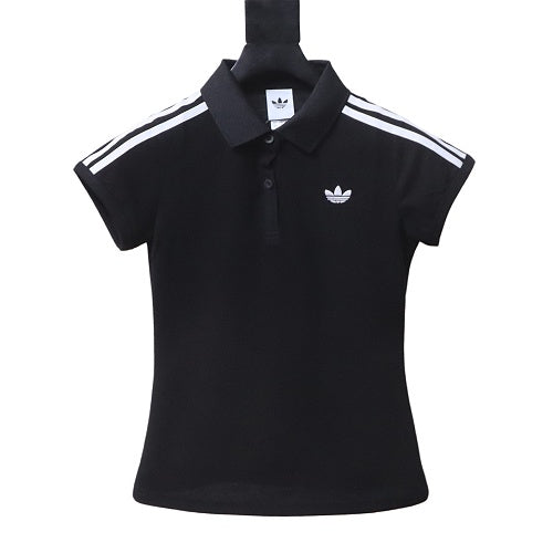 Adidas logo polo shirt black