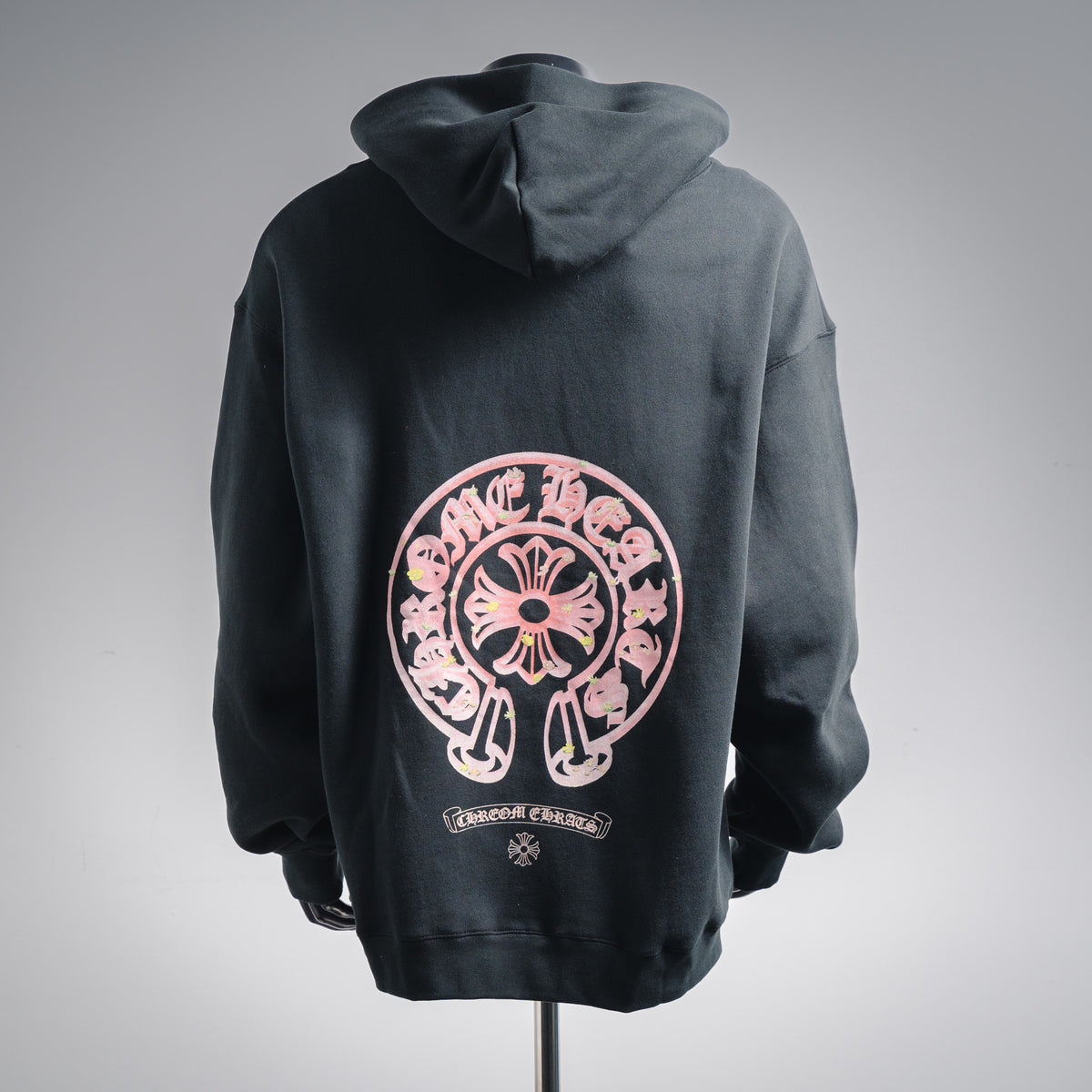 Chrome Hearts 25FW Horseshoe Hoodie Pink Black 2
