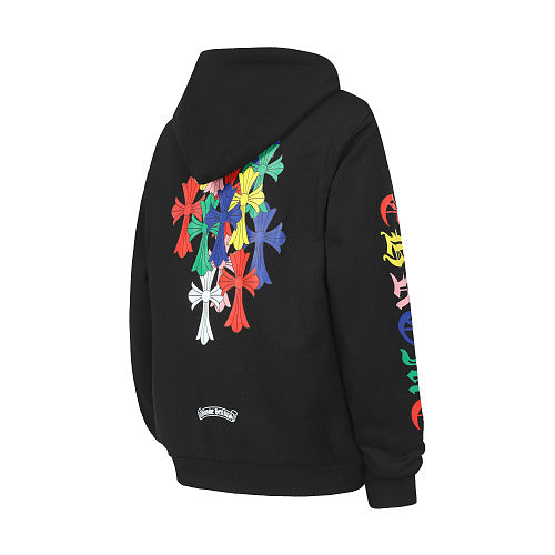 Chrome Hearts Cross Hoodie Black Multicolor 2
