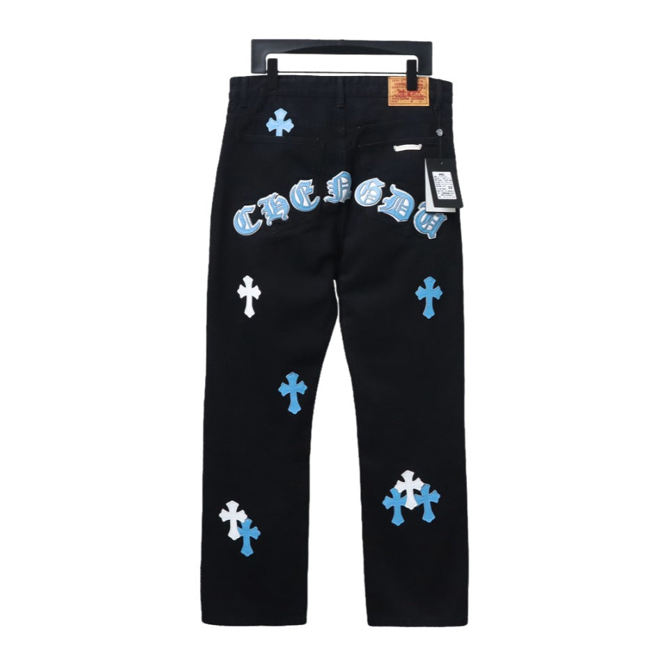 Chrome Hearts Pants Black Blue 2