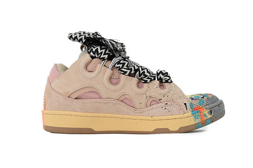 Lanvin Leather Curb Pink Graffiti 2