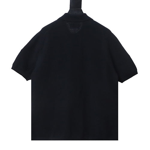 Stone Island logo polo shirt black 2