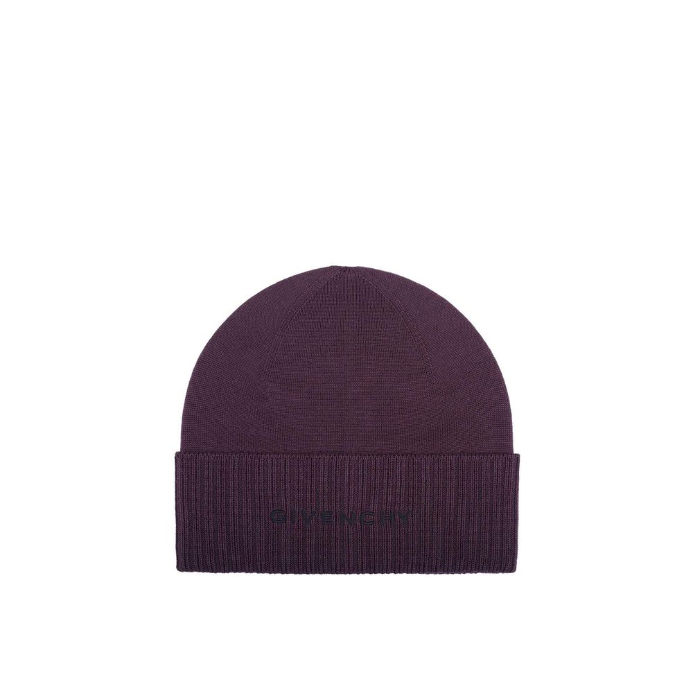 Givenchy Purple Wool Beanie