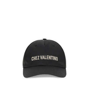 Valentino Garavani Black Cotton Baseball Cap