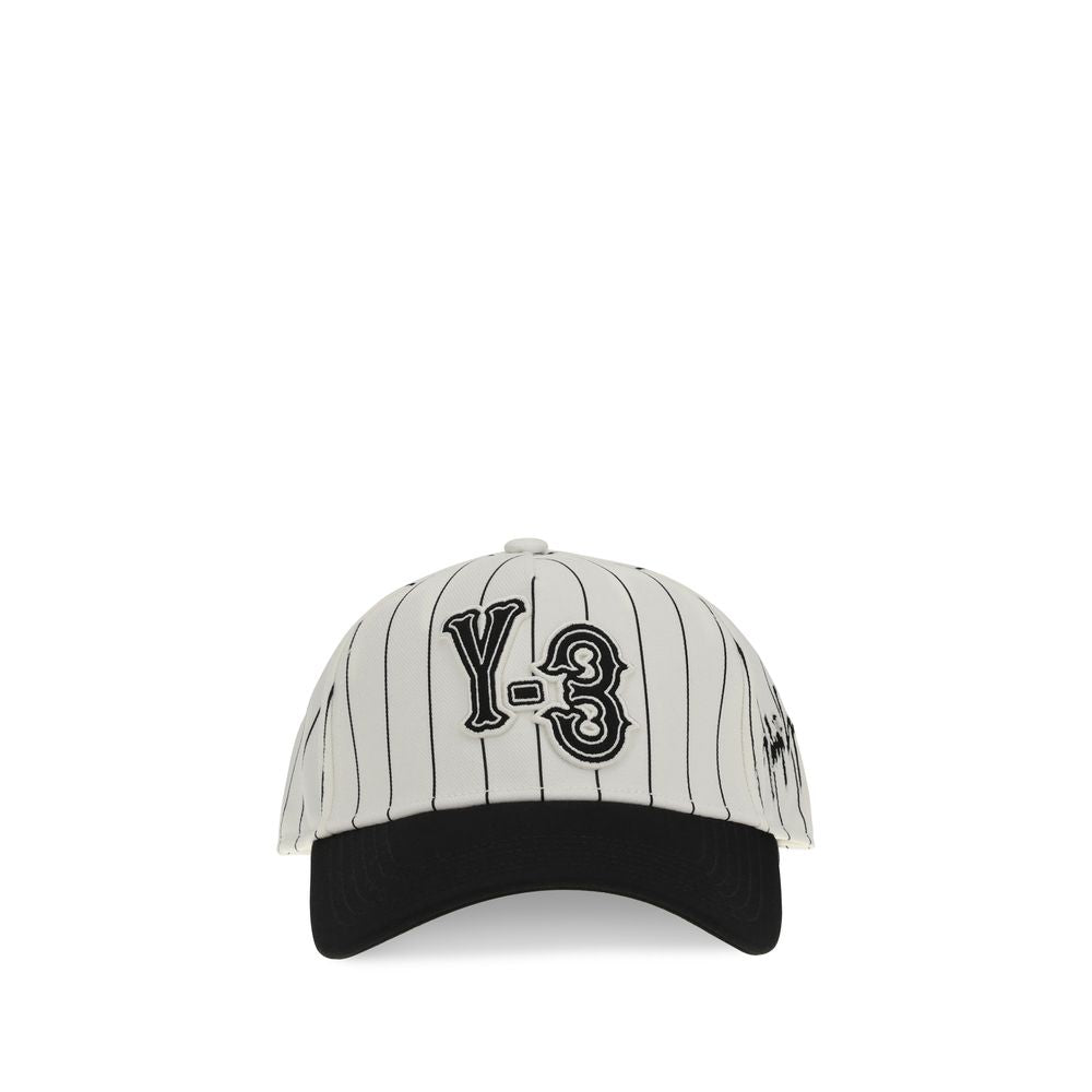 Y-3 White Polyester Baseball Cap
