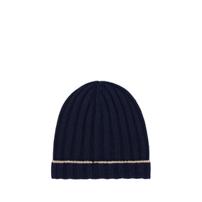 Brunello Cucinelli Blue Cashmere Beanie