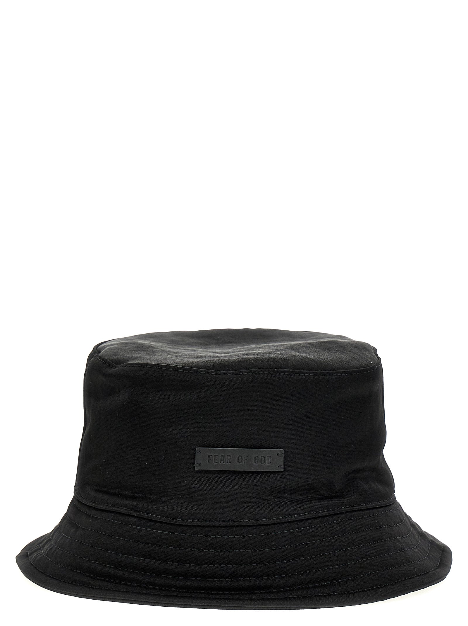 Fear of God Black Polyamide Bucket Hat