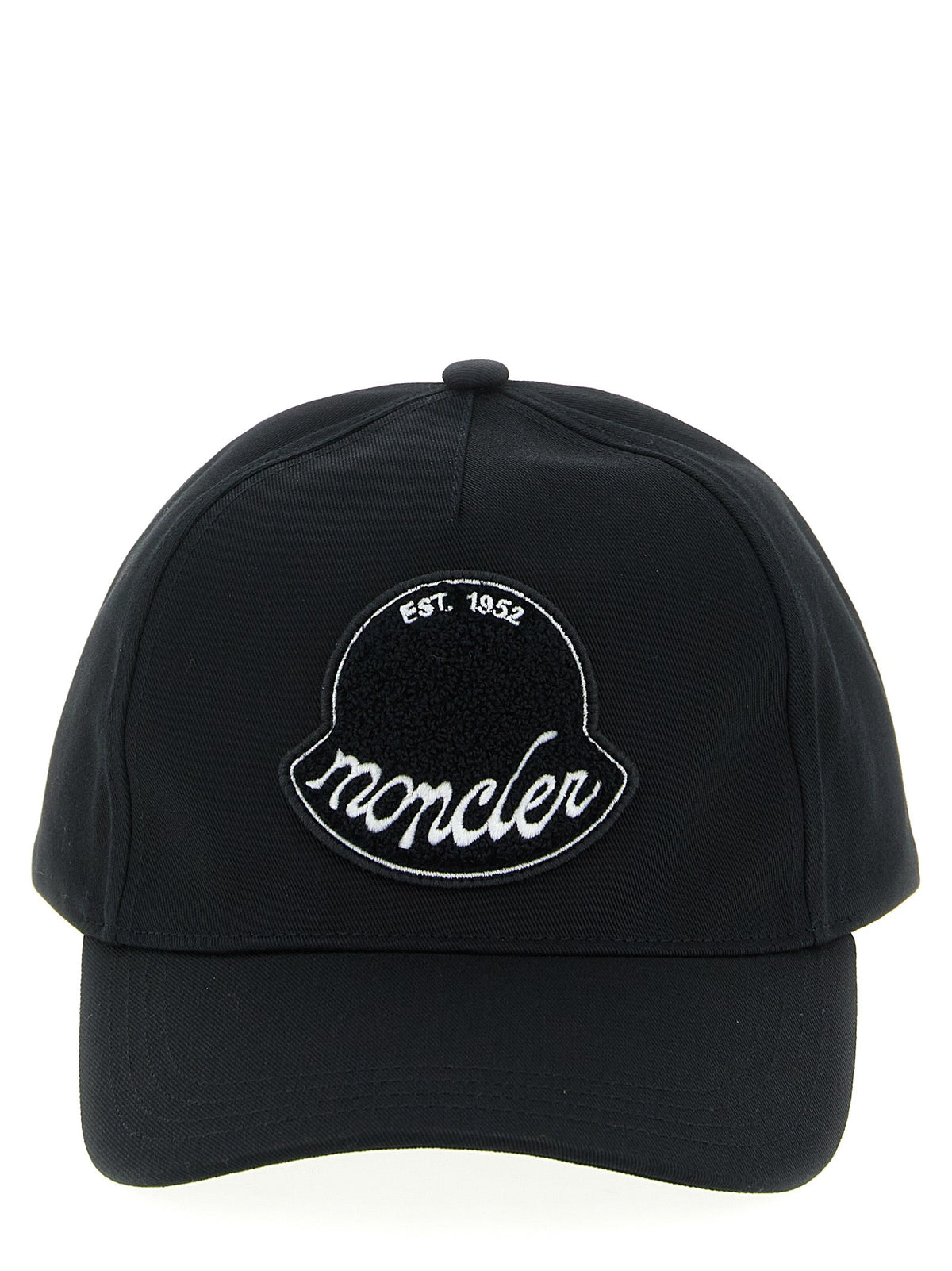Moncler Black Cotton Baseball Cap