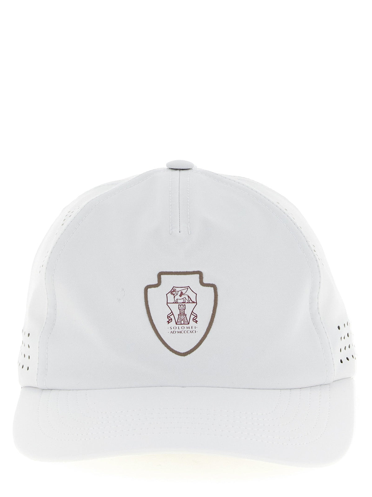 Brunello Cucinelli White Nylon Baseball Cap