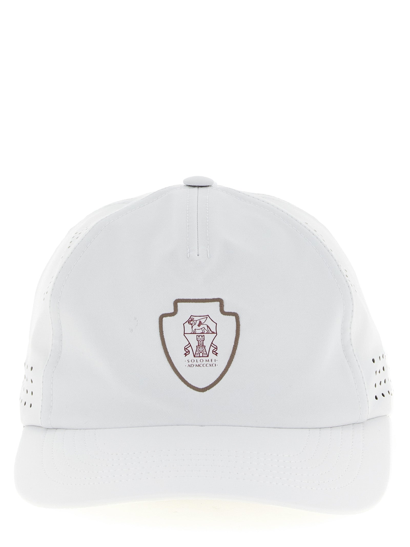 Brunello Cucinelli White Nylon Baseball Cap