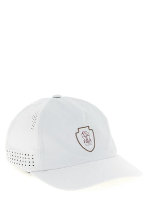 Brunello Cucinelli White Nylon Baseball Cap