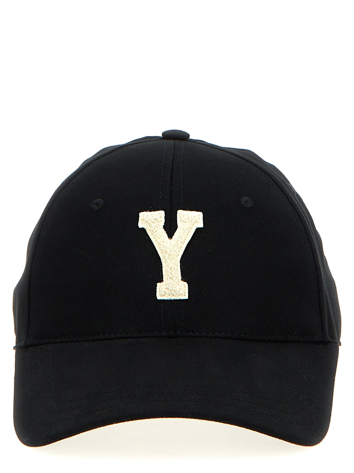 Saint Laurent Black Cotton Baseball Cap