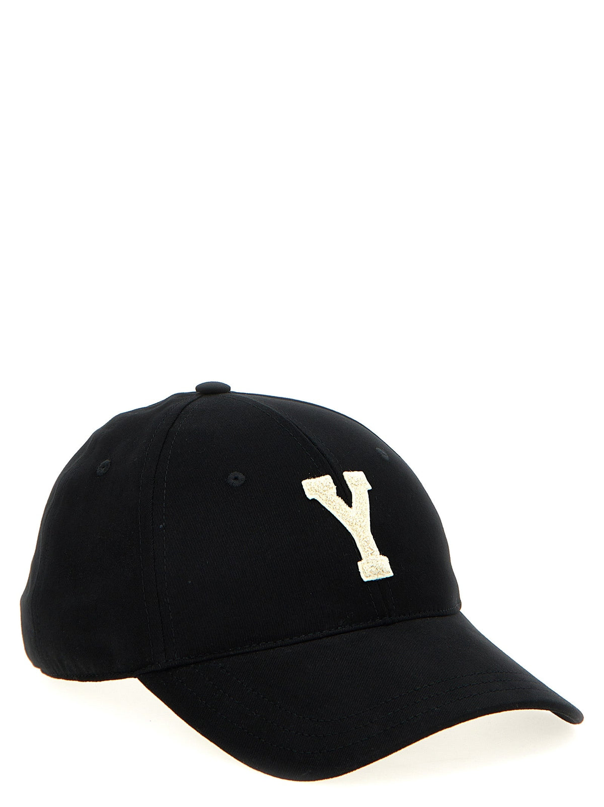 Saint Laurent Black Cotton Baseball Cap