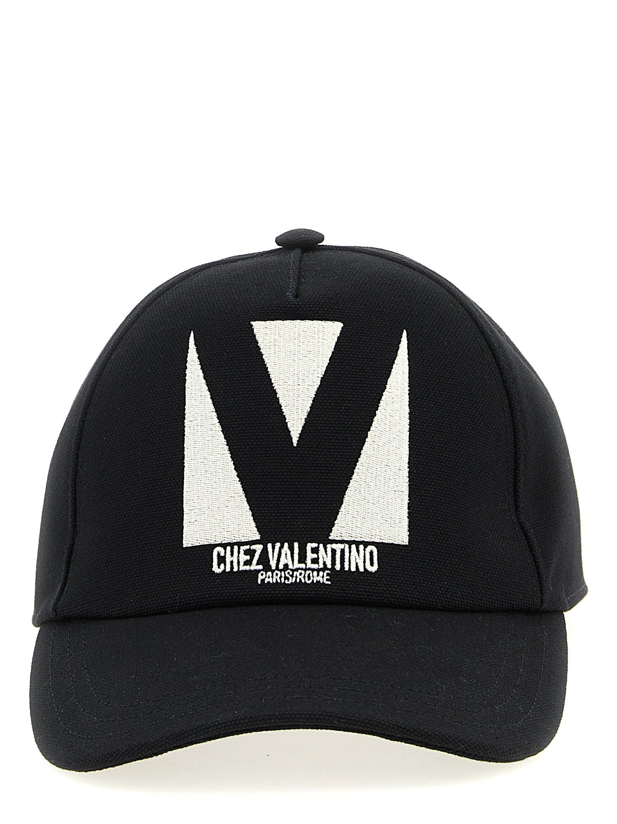Valentino Garavani Black Cotton Baseball Cap