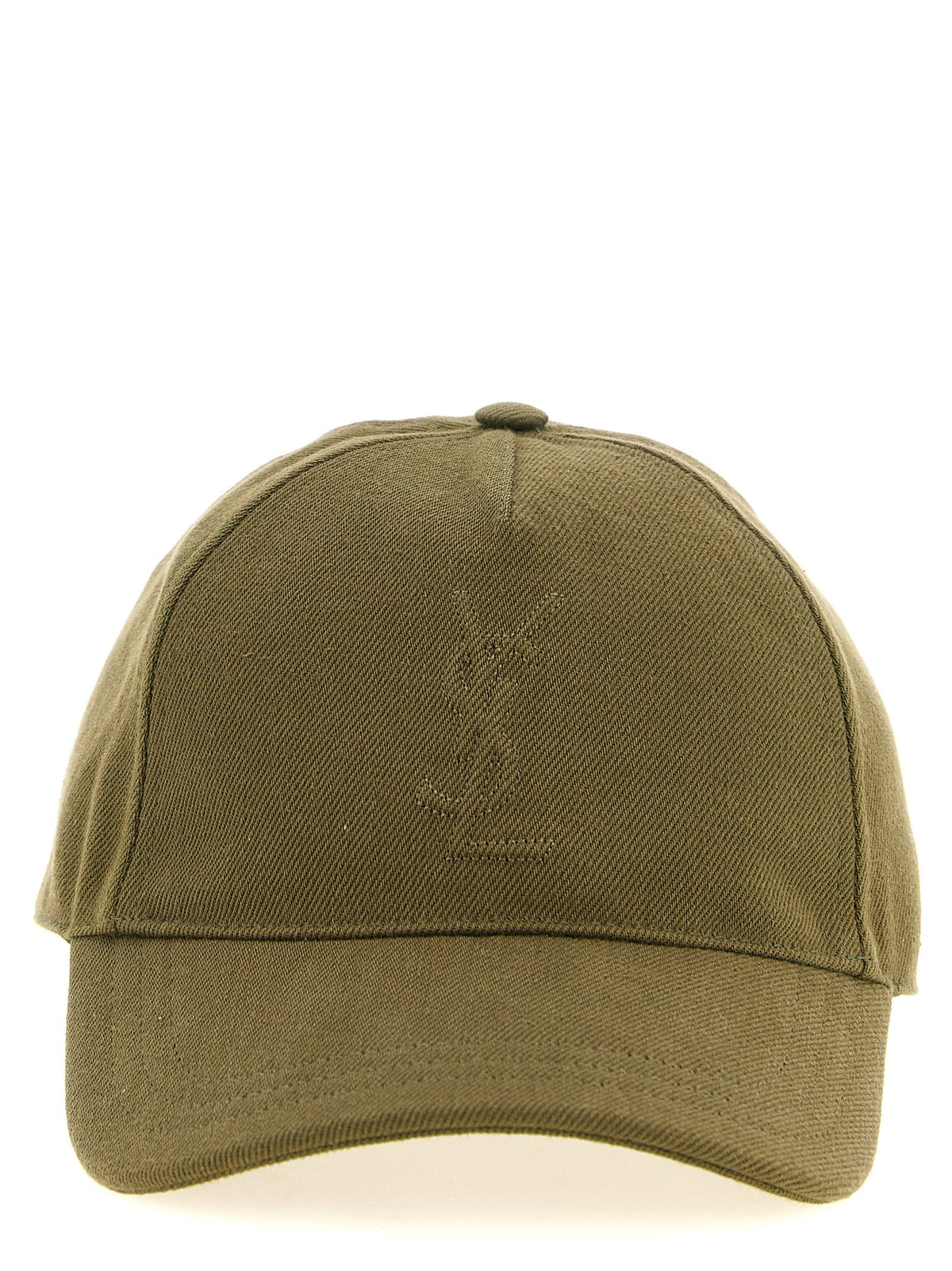 Saint Laurent Bicolor Cotton Baseball Cap