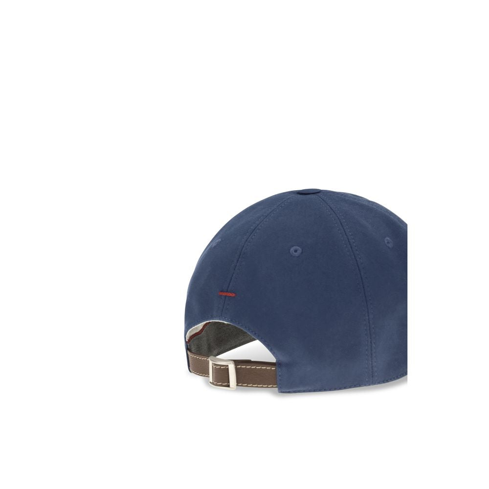 Brunello Cucinelli Blue Cotton Baseball Cap