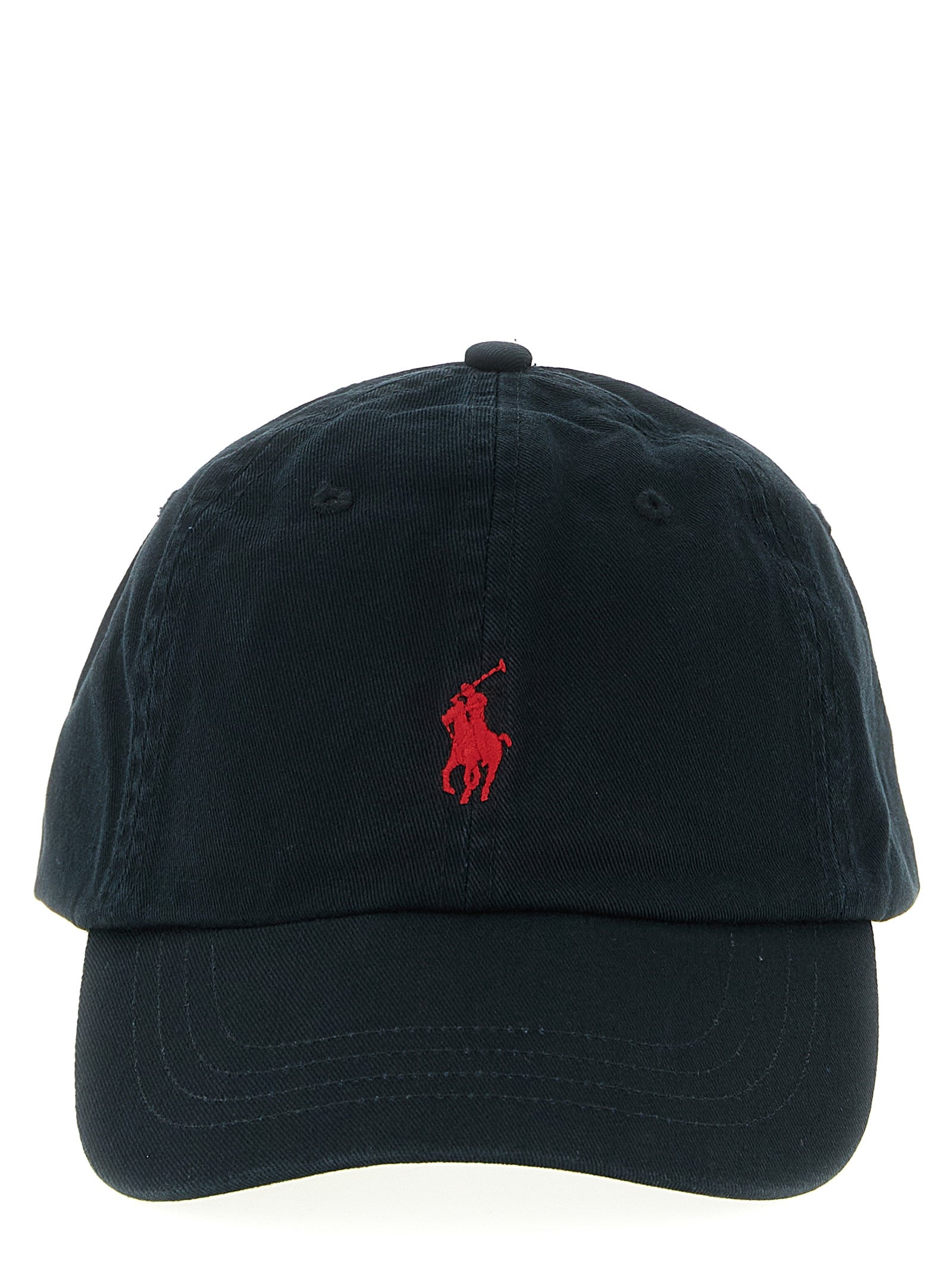 Polo Ralph Lauren Black Cotton Baseball Cap