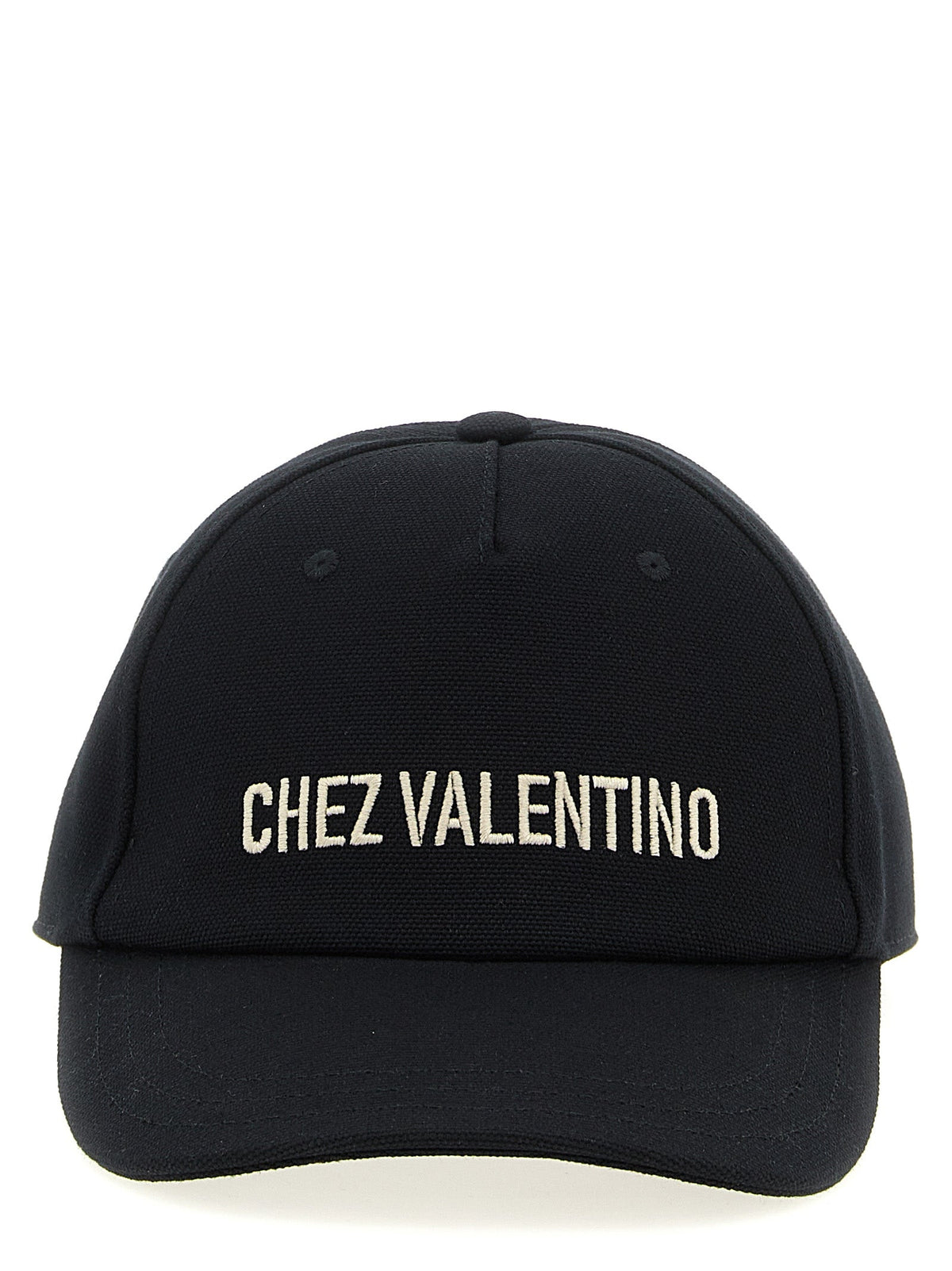 Valentino Garavani Black Cotton Baseball Cap