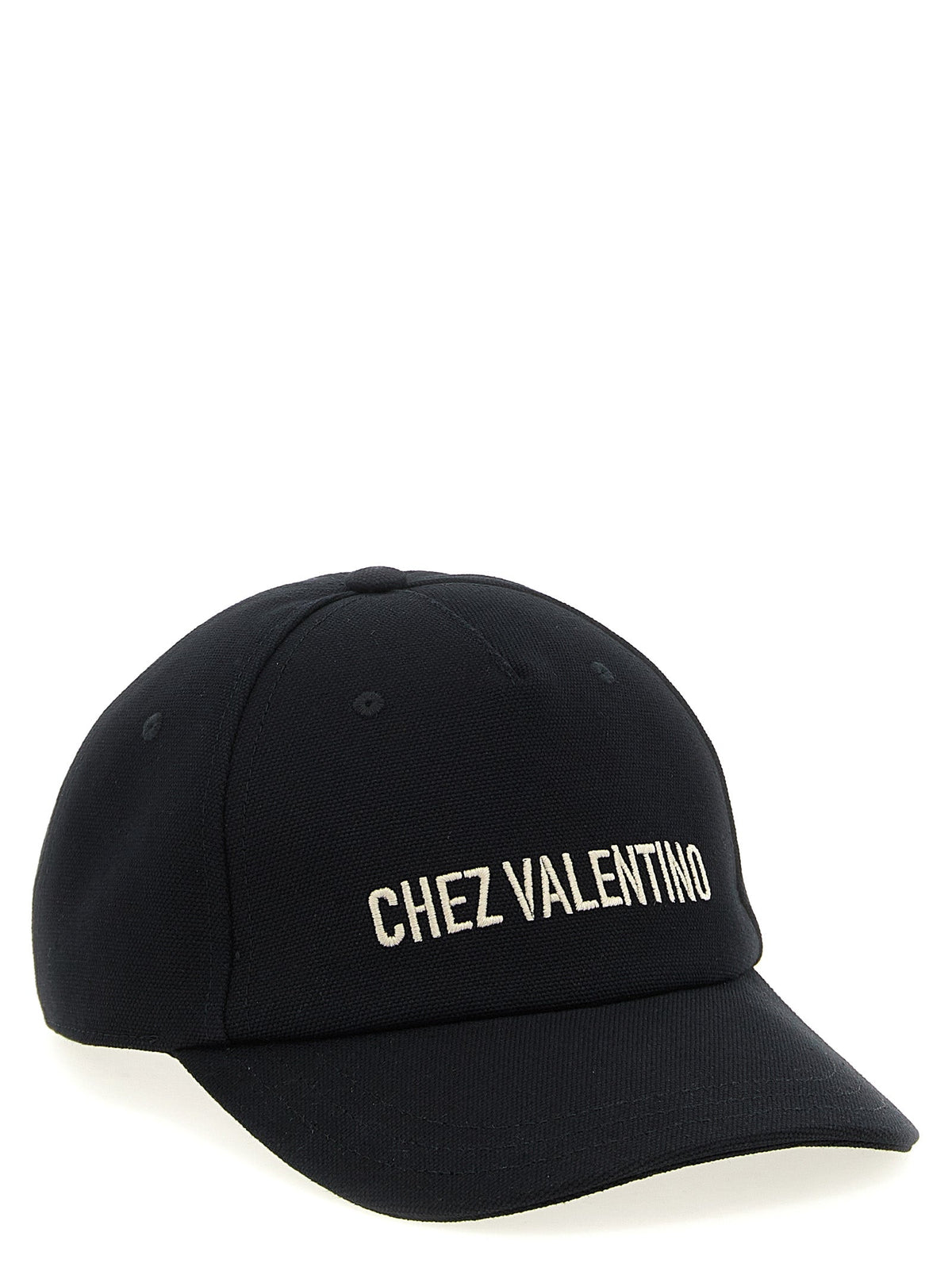 Valentino Garavani Black Cotton Baseball Cap